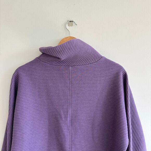 Zella Carey Ridge Funnel Neck Pullover Purple XS - Picture 7 of 9
